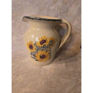 Vintage HOME and GARDEN Sunflower 8" TEA Pitcher